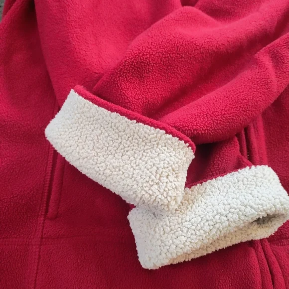 LL Bean Full Zip Fair Isle Nordic Fleece Jacket XL - Picture 3 of 4